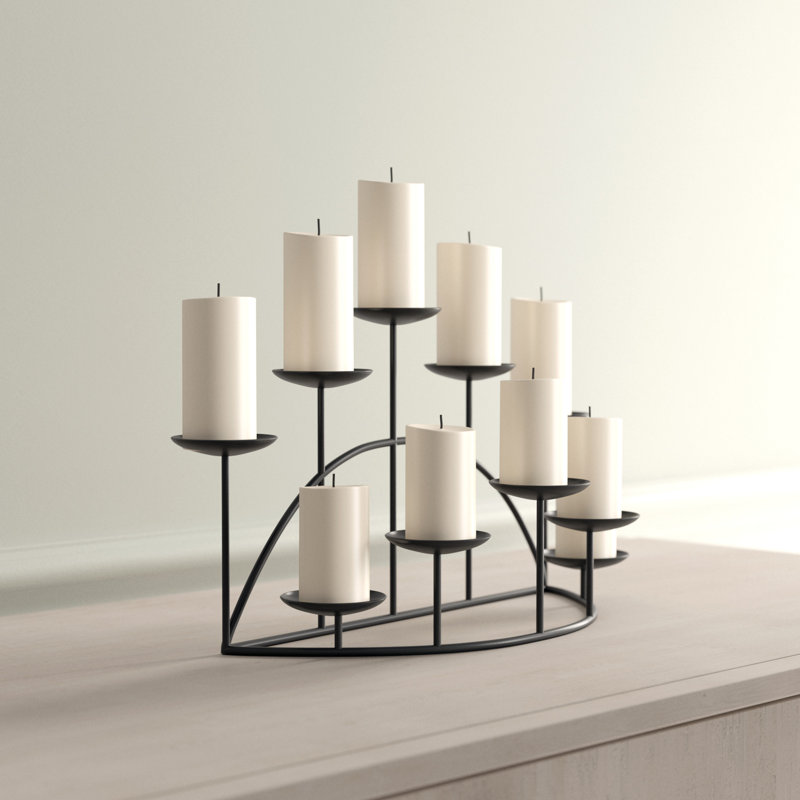 Joss & Main 11" Metal Tabletop Candelabra & Reviews Wayfair